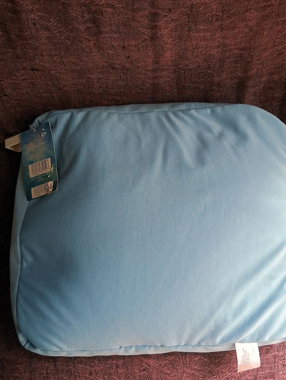 Disney Tinker Bell Light Blue Floral Throw Pillow Case NWT